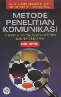 Image of Metode Penelitian Komunikasi